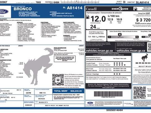 Certified 2025 Ford Bronco Big Bend AWD/4WD image 36