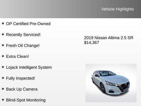 Used 2019 Nissan Altima 2.5 SR image 4