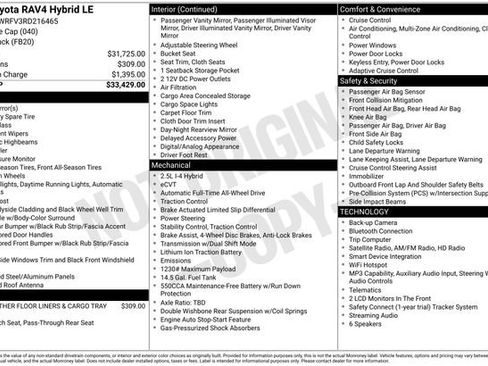Certified 2024 Toyota RAV4 LE AWD/4WD image 31