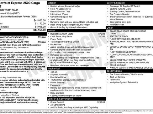 Used 2025 Chevrolet Express 2500 w/ Driver Convenience Package RWD image 2