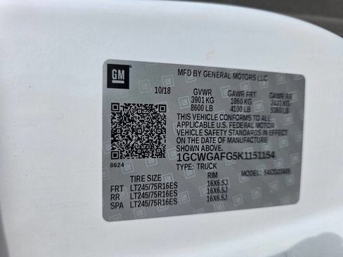 Used 2019 Chevrolet Express 2500 w/ Safety Package image 25