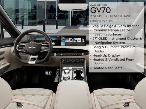 New 2026 Genesis GV70 3.5T Sport Prestige AWD/4WD image 17