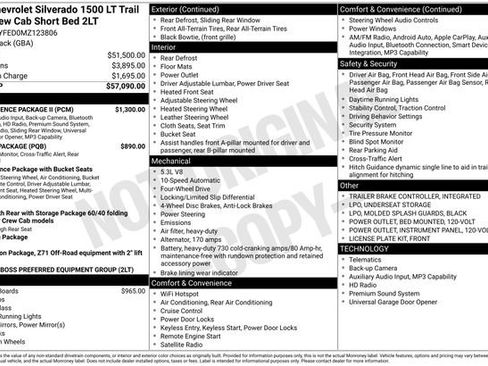 Used 2021 Chevrolet Silverado 1500 LT Trail Boss w/ Convenience Package II AWD/4WD image 18