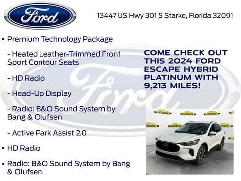Certified 2024 Ford Escape Platinum w/ Premium Technology Package image 22