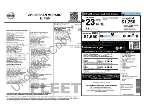 Used 2019 Nissan Murano SL w/ SL Technology Package image 9