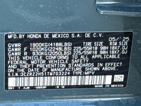 Certified 2026 Honda HR-V Sport image 33