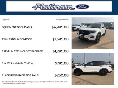 Used 2022 Ford Explorer ST w/ Equipment Group 401A AWD/4WD image 11