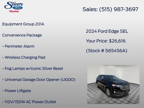 Used 2024 Ford Edge SEL w/ Convenience Package AWD/4WD image 8