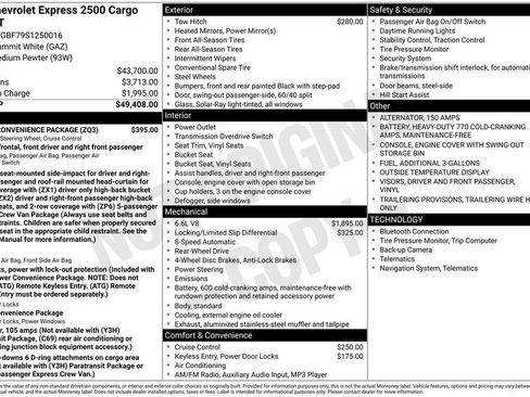 New 2025 Chevrolet Express 2500 Extended w/ Driver Convenience Package image 6