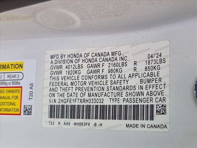 Used 2024 Honda Civic EX image 15
