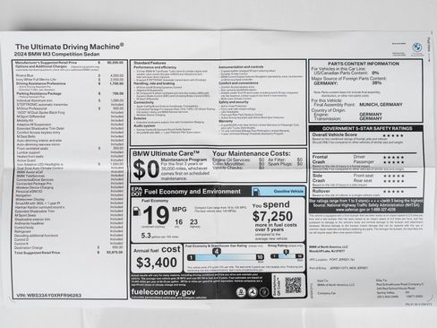 Used 2024 BMW M3 Competition image 82