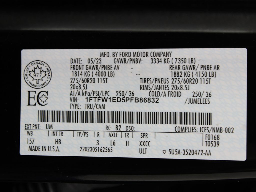 Used 2023 Ford F150 Lariat w/ Equipment Group 502A High AWD/4WD image 76