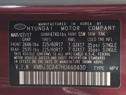 Used 2017 Hyundai Tucson SE Plus w/ Cargo Package AWD/4WD image 33