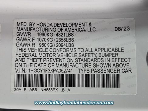 Certified 2023 Honda Accord EX image 14