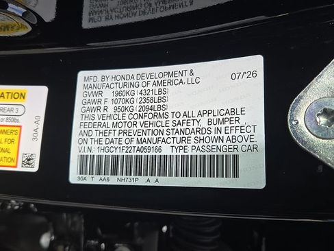 New 2026 Honda Accord LX image 8