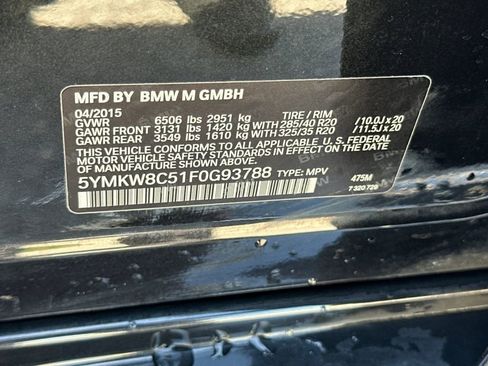 Used 2015 BMW X6 M AWD/4WD image 35
