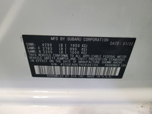 Used 2022 Subaru Impreza 2.0i AWD/4WD image 33