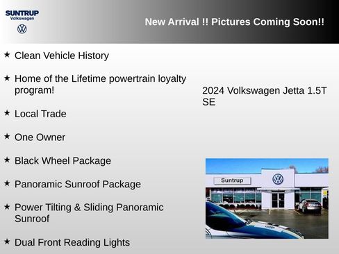 Used 2024 Volkswagen Jetta SE w/ Panoramic Sunroof Package FWD image 3