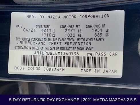 Used 2021 MAZDA MAZDA3 s AWD/4WD image 34