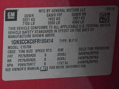 Used 2015 Chevrolet Tahoe LTZ w/ Max Trailering Package RWD image 30