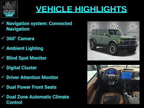 Used 2023 Ford Bronco Outer Banks w/ Sasquatch Package AWD/4WD image 3