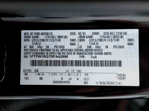 Used 2024 Ford F150 Raptor AWD/4WD image 89