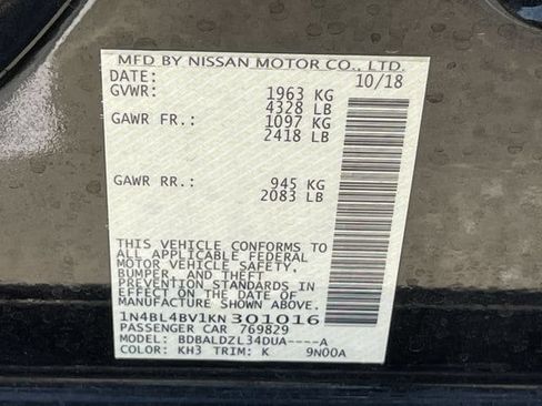 Used 2019 Nissan Altima 2.5 S FWD image 28