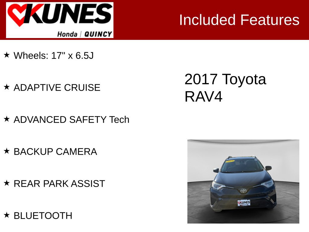 Used 2017 Toyota RAV4 LE w/ All Weather Liner Package AWD/4WD image 2
