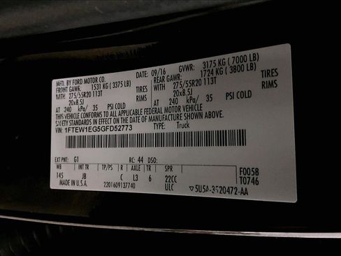 Used 2016 Ford F150 XLT w/ Equipment Group 302A Luxury image 35