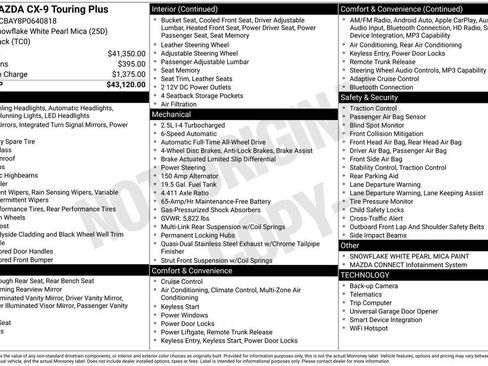 Certified 2023 MAZDA CX-9 Touring Plus image 4