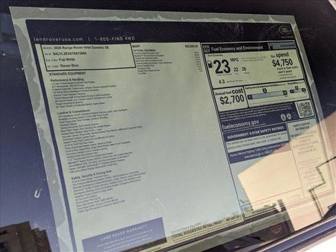 New 2026 Land Rover Range Rover Velar Dynamic SE image 20