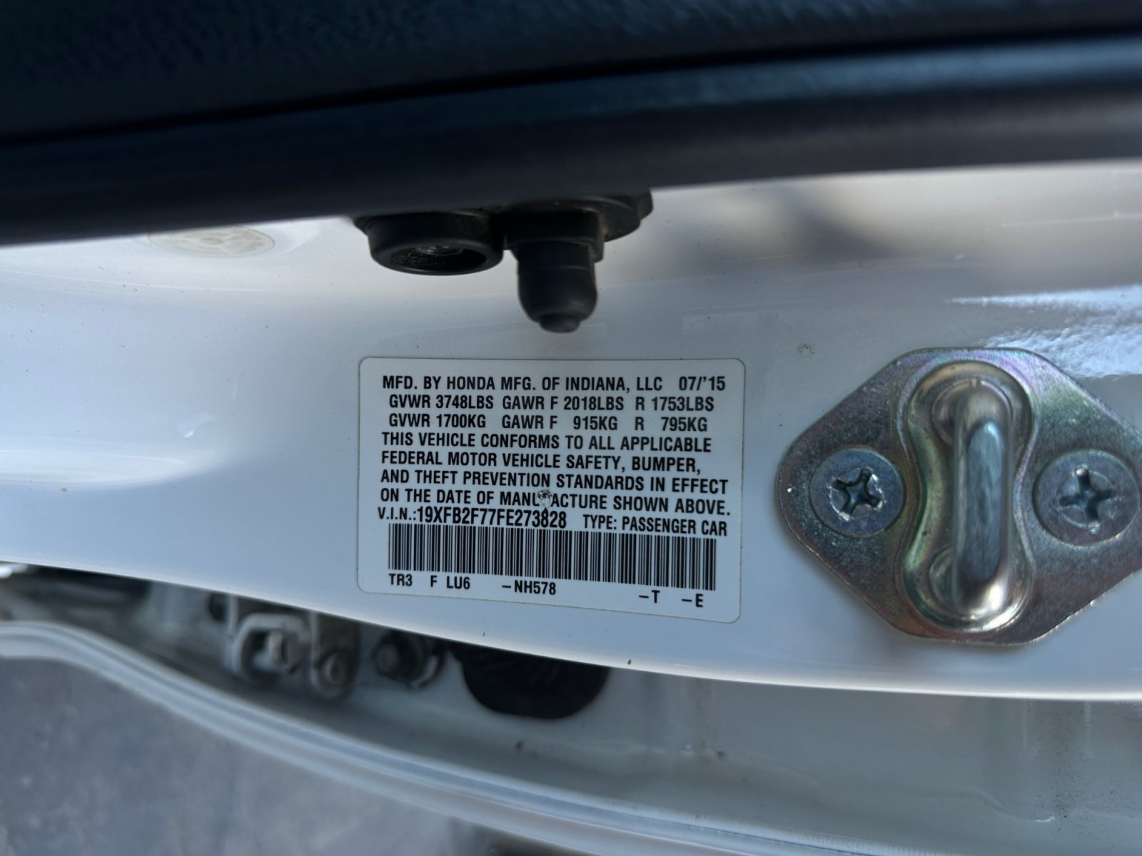 Used 2015 Honda Civic SE image 26