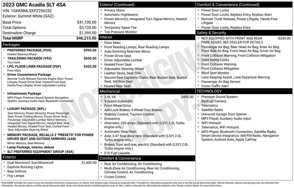 Certified 2023 GMC Acadia SLT w/ Preferred Package FWD image 39