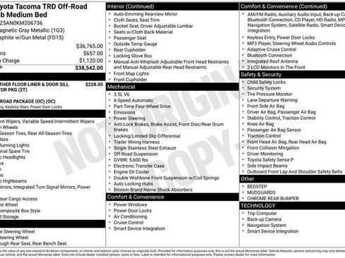 Used 2019 Toyota Tacoma TRD Off-Road image 36