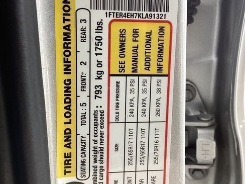 Used 2019 Ford Ranger XLT w/ Equipment Group 301A Mid image 59