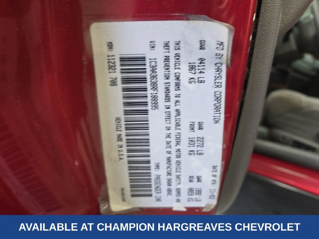 Used 1994 Chrysler LeBaron LE FWD image 42