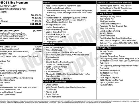 Certified 2023 Audi Q5 2.0T Premium w/ Convenience Package AWD/4WD image 44