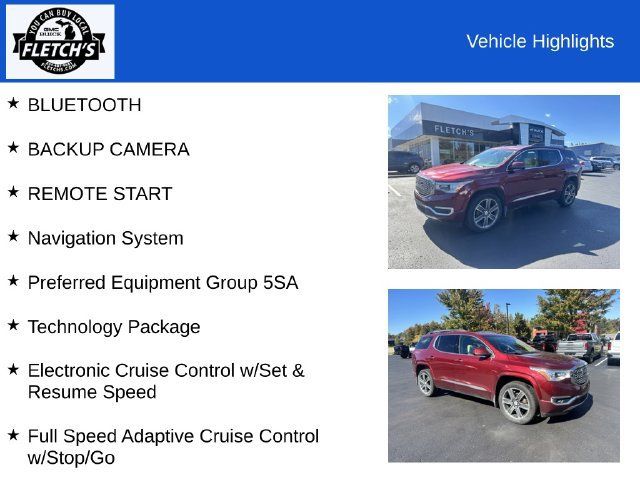 Used 2017 GMC Acadia Denali w/ Technology Package AWD/4WD image 2