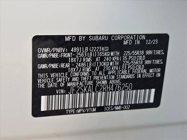 Used 2024 Subaru Forester Limited w/ POP Package 3 AWD/4WD image 24