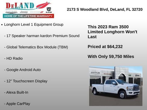 Used 2023 RAM 3500 Limited image 12