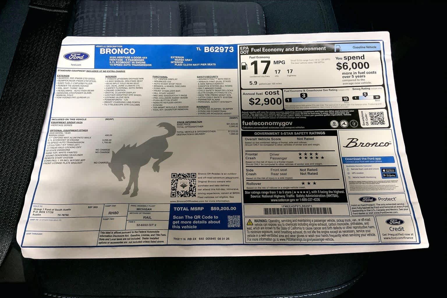 New 2026 Ford Bronco Heritage Edition AWD/4WD image 21
