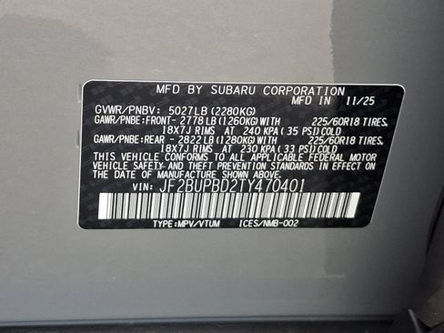 Certified 2026 Subaru Outback Premium AWD/4WD image 28