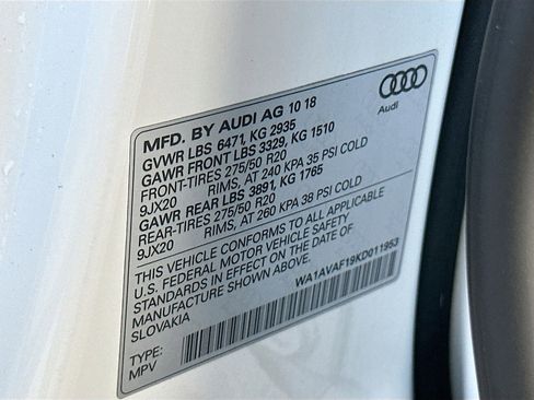 Used 2019 Audi Q8 Premium w/ Convenience Package image 35