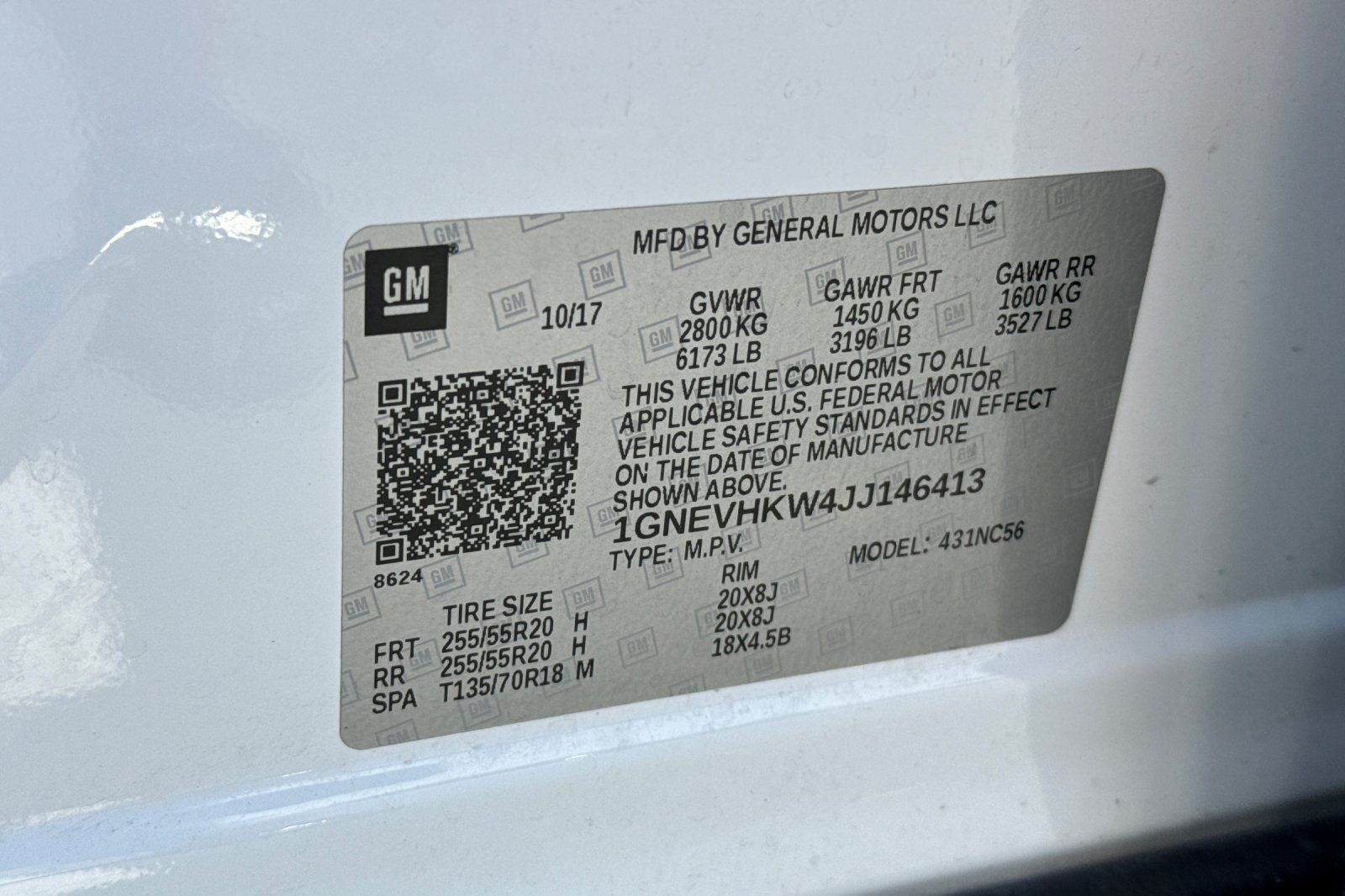 Used 2018 Chevrolet Traverse LT w/ LPO, Floor Liner Package AWD/4WD image 53