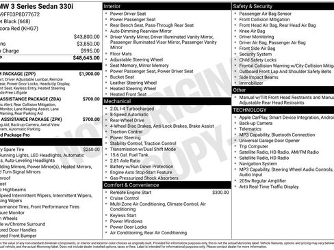 Used 2023 BMW 330i Sedan w/ Premium Package RWD image 39