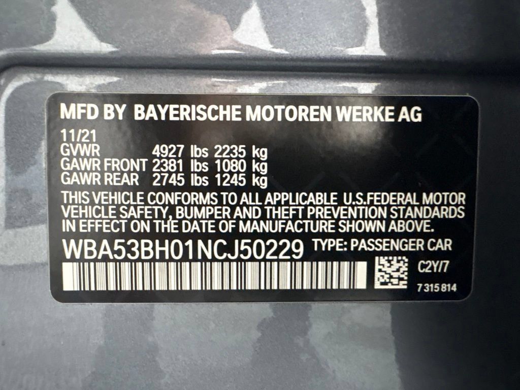 Certified 2022 BMW 530i w/ Premium Package RWD image 30
