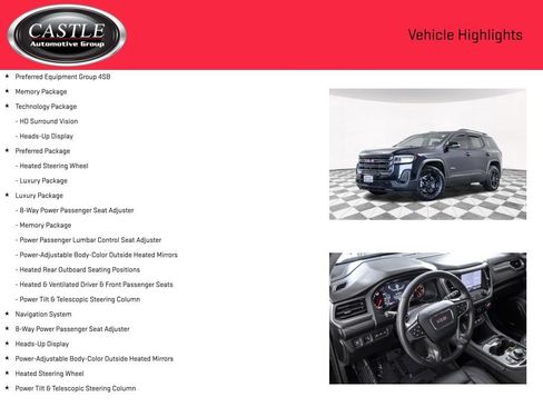 Used 2022 GMC Acadia AT4 w/ Technology Package AWD/4WD image 3