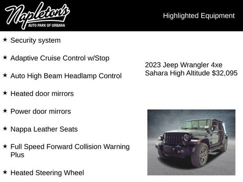 Used 2023 Jeep Wrangler Unlimited Sahara AWD/4WD image 10