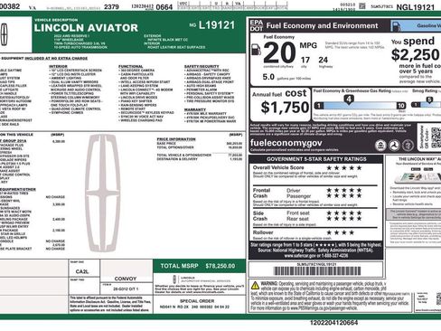 Used 2022 Lincoln Aviator Reserve w/ Equipment Group 201A image 7