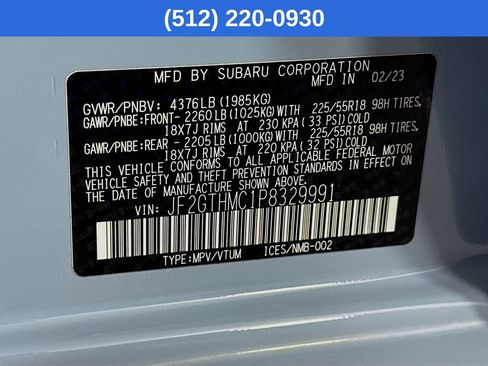 Used 2023 Subaru Crosstrek 2.5i Limited w/ Moonroof Package image 41